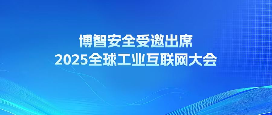 博智安全受邀出席2025全球工業互聯網大會